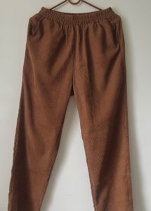 Stylish Brown Corduroy Cropped Jacket