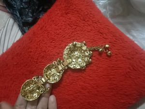Boho Beaded Flower Chain hair Accessory