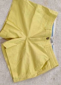 Yellow Cargo Shorts