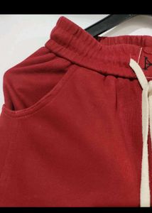 Red Wide-Leg Lounge Pants