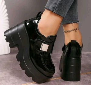 Chunky Platform Wedge Shoes
