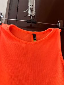 Neon Orange crop top