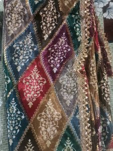 Vibrant Geometric Print Dupatta