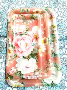 Vintage Floral Trays Set-2