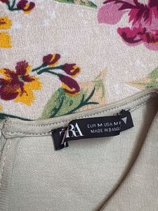 Zara Beige Sleeveless Dress