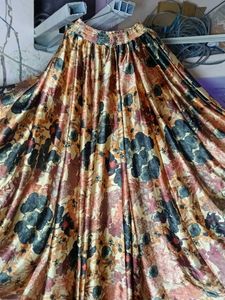 long satin skirt