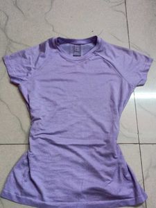 DECATHLON lavender Athletic T-Shirt