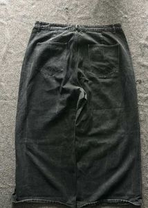 Super baggy jeans with print