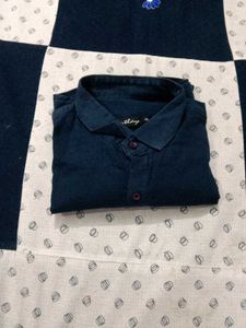 Stylish Dark Blue Men's Shirt