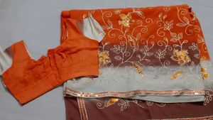 Synthetic Material Saree