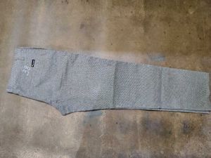 Men's Grey Striped Casual Pants