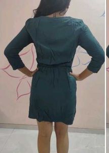 Teal green Mini Dress