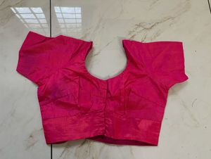 Pink Readymade Saree Blouse