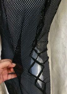 69. Black sheer bodycon