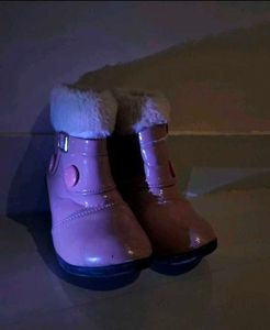 Cute Pink Fur Lined Boots