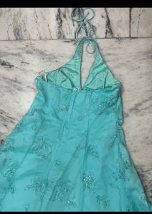 Beautiful Gown With Cape Look