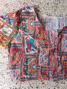 Vibrant Patchwork Blouse