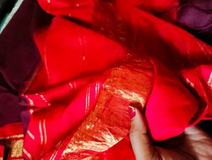 Red coffee Kachivaram Saree