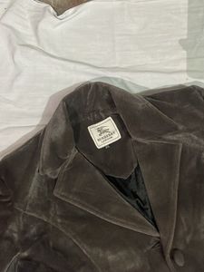 grey Velvet Coat