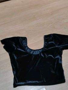 Elegant Black Velvet Blouse