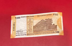 200 rs with Gandhi ji birthdate serial number