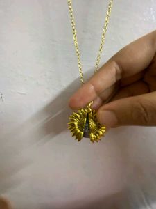 Golden Chain With The Pendant