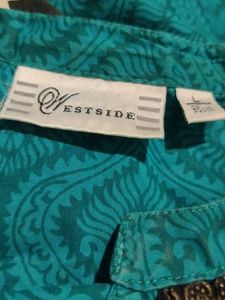 Westside Green Anarkali Kurta In Size L