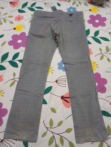 Gray Denim Pants