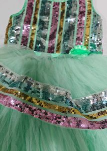 Toyballoon Mint Sequin Party Dress upto 10 years