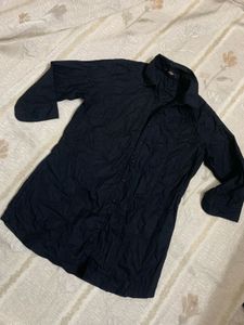 Classic Black Button-Up Shirt