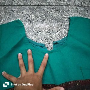 Embellished Teal Saree