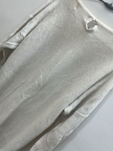 Embellish Off White Pullover