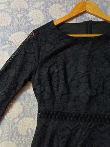 Elegant Black Lace Dress