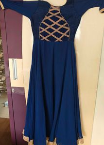 Elegant Blue Ethnic Gown