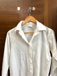 Classic White Button-Up Shirt