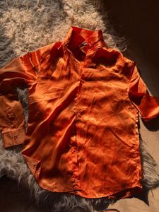 Stylish Orange Kurta with Palazzo Set