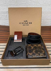 coach belt wallets set