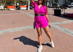 Pink Mini jumpsuit (without belt)