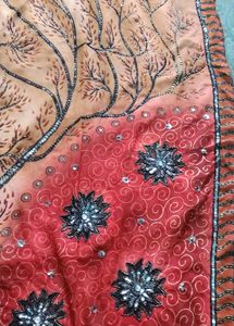 Designer Saree with Tree Motif