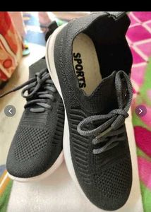 Stylish Grey Knit Sneakers
