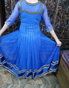 Royal Blue Anarkali Suit