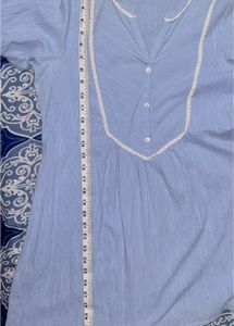 Aurelia Blue Cotton Kurta 🩵