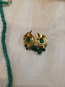 Stunning Emerald &amp; Diamond Necklace Set