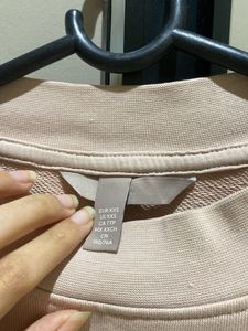 HM Light Pink Sweatshirt