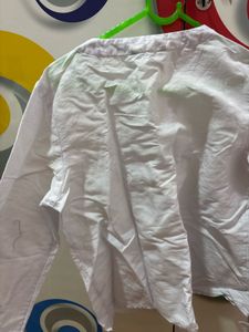Women's White Long Sleeve Top