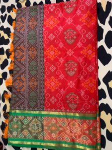 Vibrant Red Ethnic Saree