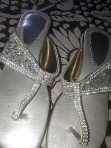 Silver Shimmering sandals