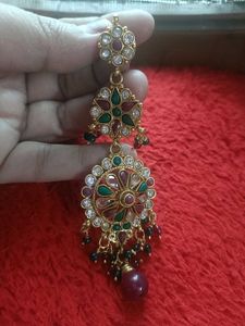 Elegant Kundan & Pearl Dangler Earrings