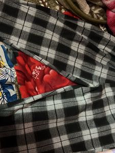 Warm Checked Casual Pants