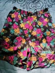 Flowy Floral Print Palazzo Pants